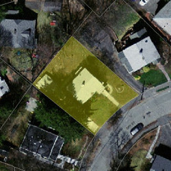 15 Day St, Newton MA  02466-2906 aerial view
