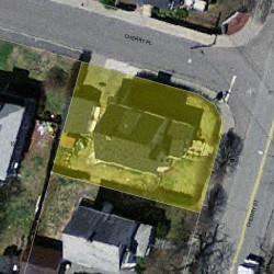 243 Cherry St, Newton MA 02465-1607 aerial view