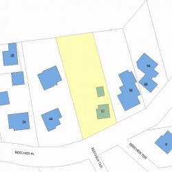 50 Beecher Pl, Newton MA 02459-2313 plot plan