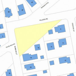 2 Bowdoin St, Newton MA  02461-1414 plot plan