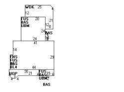 94 Highland St, Newton MA  02465-2405 floor plan