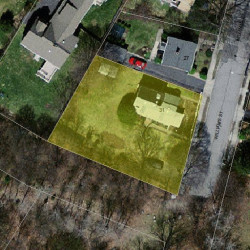 31 Williams St, Newton MA  02464-1348 aerial view