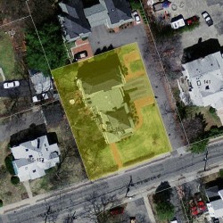 153 Webster St, Newton MA  02465-1822 aerial view