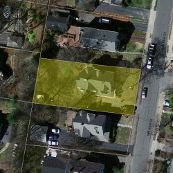 61 Walker St, Newton MA 02460-1519 aerial view