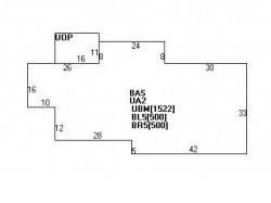 195 Prince St, Newton MA  02465-2605 floor plan