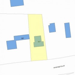 517 Washington St, Newton MA 02458-1432 plot plan