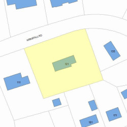 121 Kirkstall Rd, Newton MA 02460-2245 plot plan