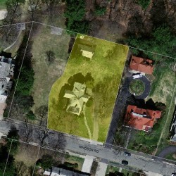 215 Windsor Rd, Newton MA 02468-1119 aerial view