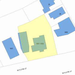 1009 Boylston St, Newton MA 02461-1318 plot plan