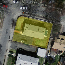 4 Noble St, Newton MA  02465-1016 aerial view