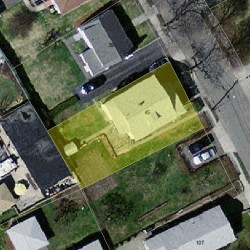 45 Melbourne Ave, Newton MA  02460-1221 aerial view