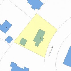 15 Metacomet Rd, Newton MA  02468-1418 plot plan