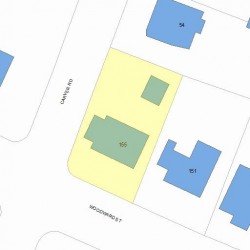 155 Woodward St, Newton MA 02461-1342 plot plan