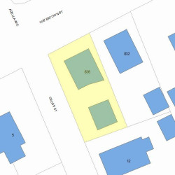 836 Watertown St, Newton MA 02465-2139 plot plan