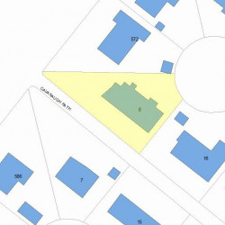 8 Cavanaugh Path, Newton MA 02459-3702 plot plan