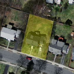 27 Barbara Rd, Newton MA  02465-1123 aerial view
