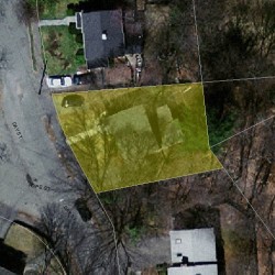 34 Day St, Newton MA  02466-2917 aerial view