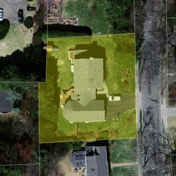 72 Ferncroft Rd, Newton MA 02468-1214 aerial view