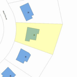 26 Kingston Rd, Newton MA 02461-1014 plot plan