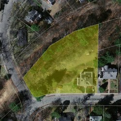 71 Hancock Ave, Newton MA  02459-1746 aerial view