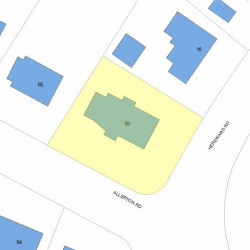 59 Allerton Rd, Newton MA 02459-2417 plot plan