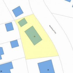 25 Woodcliff Rd, Newton MA 02461-1822 plot plan