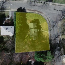 105 Dane Hill Rd, Newton MA  02461-2018 aerial view