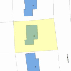 39 Verndale Rd, Newton MA  02461-2113 plot plan
