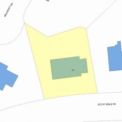 11 Stony Brae Rd, Newton MA  02461-1707 plot plan
