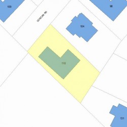 110 Dorcar Rd, Newton MA 02459-3404 plot plan