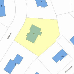 18 Karen Rd, Newton MA 02468-1124 plot plan