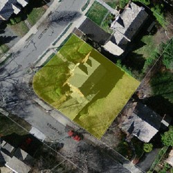 124 Cotton St, Newton MA  02458-2624 aerial view