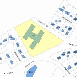 2101 Washington St, Newton MA 02462-1513 plot plan