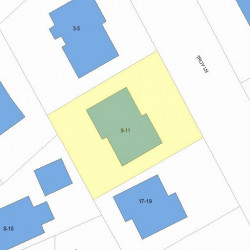 9 Troy Ln, Newton MA 02468-1016 plot plan