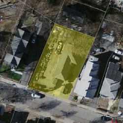 153 Pearl St, Newton MA 02458-1443 aerial view