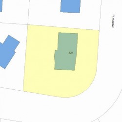100 Andrew St, Newton MA 02461-2103 plot plan