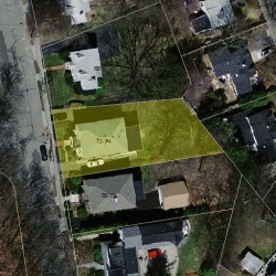72 Circuit Ave, Newton MA  02461-1603 aerial view