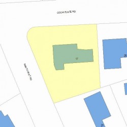 17 Cochituate Rd, Newton MA 02461-1428 plot plan