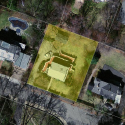 20 Byfield Rd, Newton MA 02468-1234 aerial view