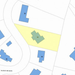 54 Valentine Park, Newton MA 02465-2940 plot plan