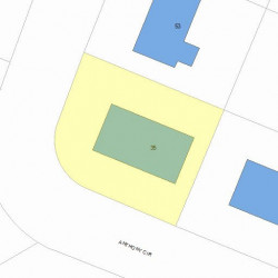 35 Anthony Cir, Newton MA  02460-1109 plot plan