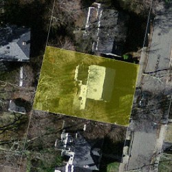 19 Avondale Rd, Newton MA  02459-1618 aerial view