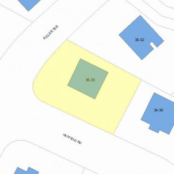 38 Fuller Ter, Newton MA 02465-1211 plot plan