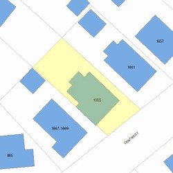 1665 Centre St, Newton MA 02461-1521 plot plan