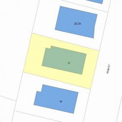 18 John St, Newton MA  02459-2305 plot plan