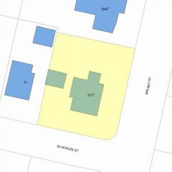 1057 Walnut St, Newton MA 02461-1140 plot plan