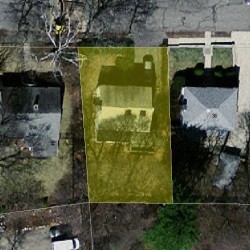 40 Waldorf Rd, Newton MA  02461-1333 aerial view