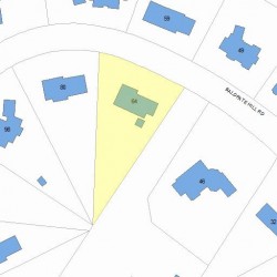 64 Baldpate Hill Rd, Newton MA 02459-2825 plot plan