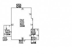 26 Hillside Rd, Newton MA  02461-1422 floor plan