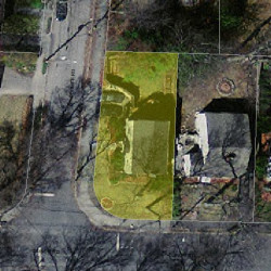 216 Woodcliff Rd, Newton MA  02461-1859 aerial view